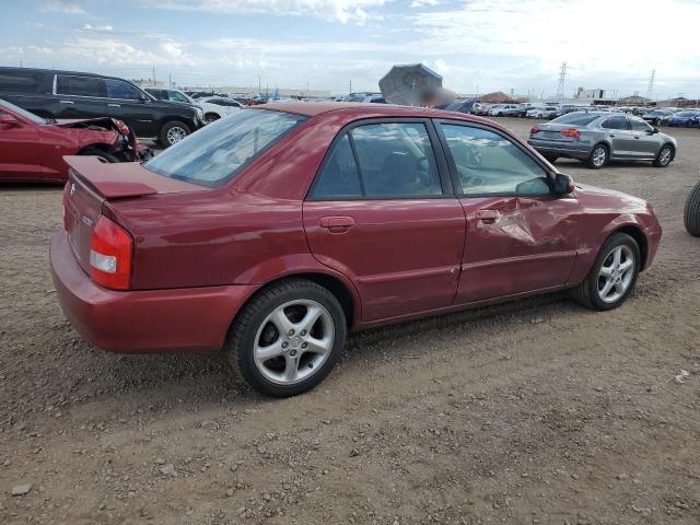 JM1BJ225610475552 - 2001 MAZDA PROTEGE LX RED photo 3