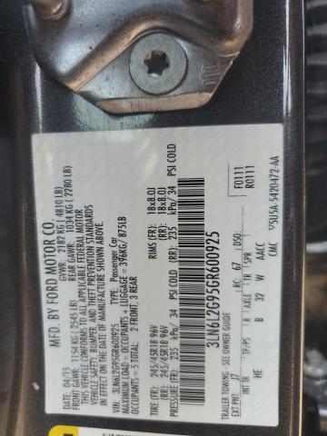 3LN6L2G95GR600925 - 2016 LINCOLN MKZ GRAY photo 12