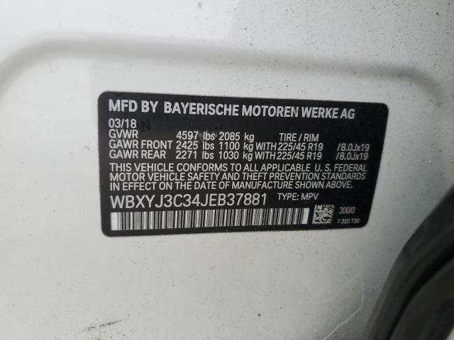 WBXYJ3C34JEB37881 - 2018 BMW X2 SDRIVE28I 白色 照片 13