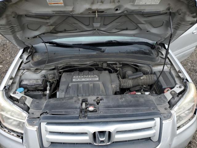 5FNYF18558B007921 - 2008 HONDA PILOT EXL SILVER photo 12