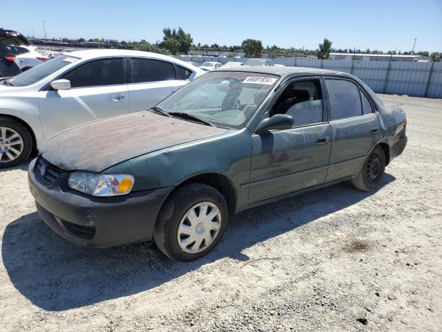 1NXBR12E52Z631671 - 2002 TOYOTA COROLLA CE GREEN photo 1