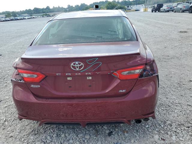4T1B11HK9JU507647 - 2018 TOYOTA CAMRY L RED photo 6