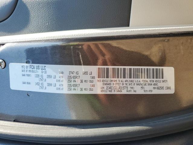 2C4RC1CG1JR315779 - 2018 CHRYSLER PACIFICA LX CHARCOAL photo 13