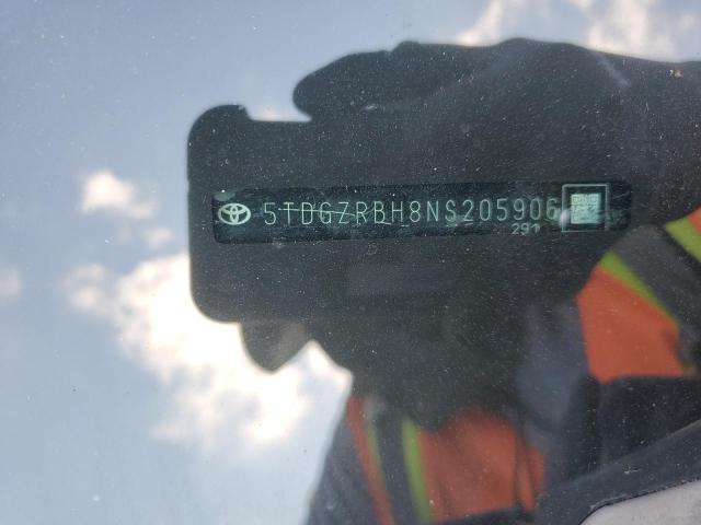 5TDGZRBH8NS205906 - 2022 TOYOTA HIGHLANDER XLE 青绿色 照片 13