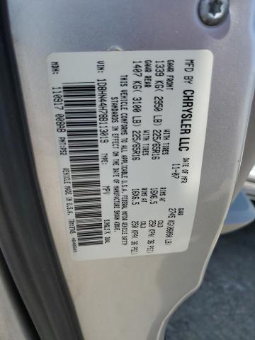 1D8HN44H78B113019 - 2008 DODGE GRAND CARA SE SILVER photo 13