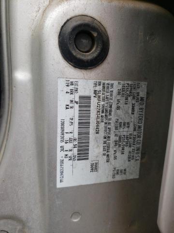 5LMFU27R34LJ04428 - 2004 LINCOLN NAVIGATOR ვერცხლისფერი ფოტო 14