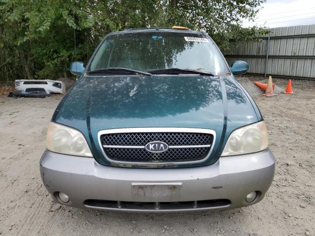 KNDUP131446581402 - 2004 KIA SEDONA EX GREEN photo 5