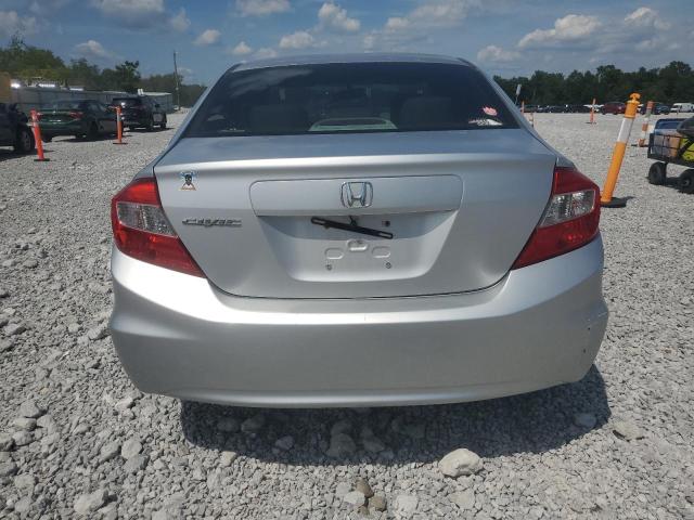 2HGFB2F50CH519991 - 2012 HONDA CIVIC LX SILVER photo 6
