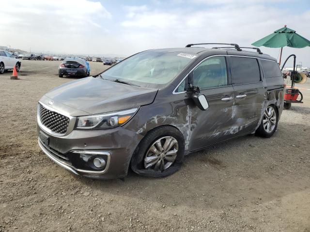 KNDME5C11G6183128 - 2016 KIA SEDONA SXL BLACK photo 1