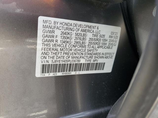 5J8YE1H05PL036789 - 2023 ACURA MDX A-SPEC GRAY photo 13