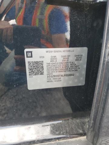 1G1ZB5ST4LF010692 - 2020 CHEVROLET MALIBU LS Чорний фото 12