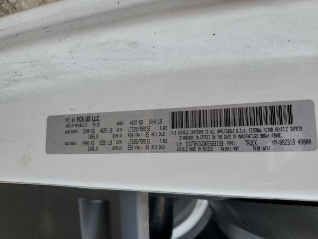 3C6TRVDG3KE563133 - 2019 RAM PROMASTER 2500 HIGH WHITE photo 12