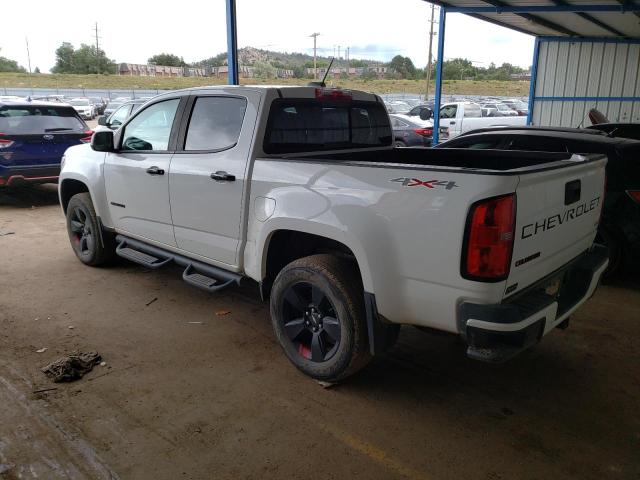 1GCGTCEN6M1188423 - 2021 CHEVROLET COLORADO LT WHITE photo 2