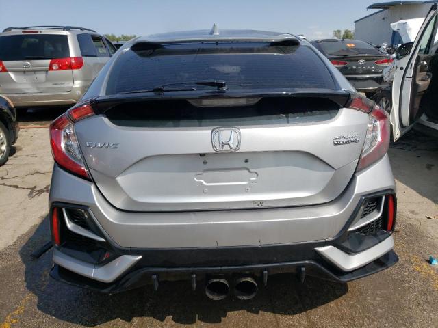 SHHFK7H93MU206614 - 2021 HONDA CIVIC SPORT TOURING SILVER photo 6