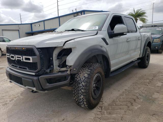 1FTFW1RG0HFA63106 - 2017 FORD F150 RAPTOR SILVER photo 1