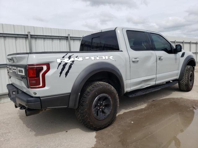 1FTFW1RG0HFA63106 - 2017 FORD F150 RAPTOR SILVER photo 3