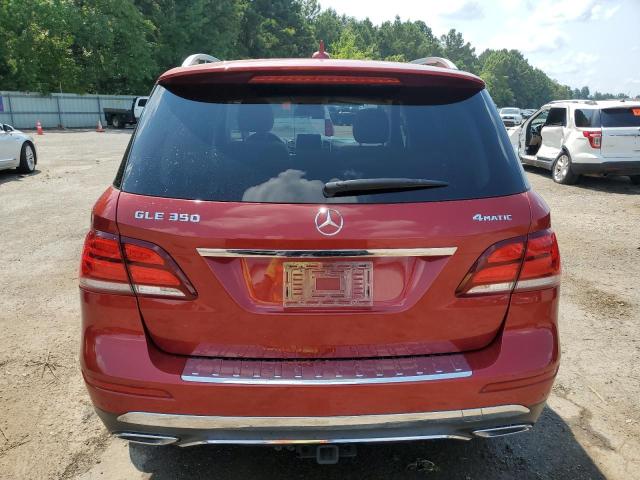 4JGDA5HB4HA962532 - 2017 MERCEDES-BENZ GLE 350 4MATIC RED photo 6