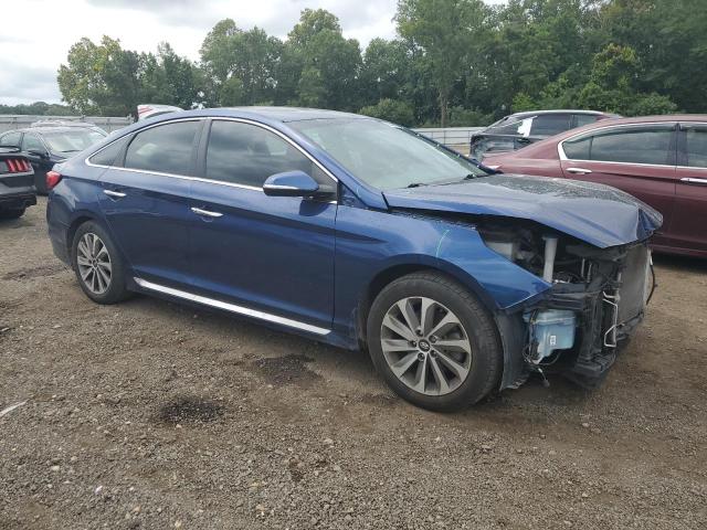 5NPE34AF5GH316062 - 2016 HYUNDAI SONATA SPORT BLUE photo 4