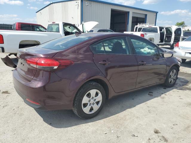 3KPFK4A7XHE088436 - 2017 KIA FORTE LX MAROON photo 3