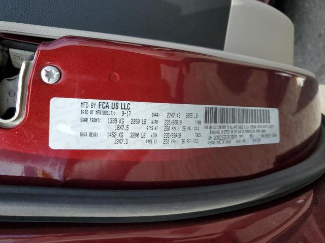 2C4RC1EG2JR128077 - 2018 CHRYSLER PACIFICA TOURING L PLUS MAROON photo 13