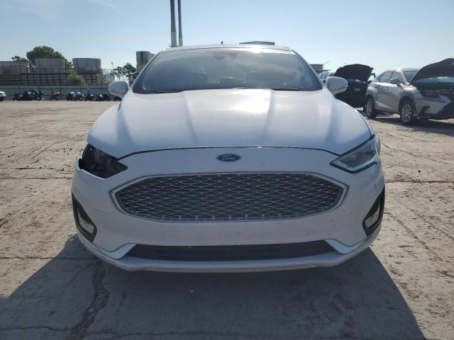 3FA6P0D97KR241965 - 2019 FORD FUSION TITANIUM WHITE photo 5