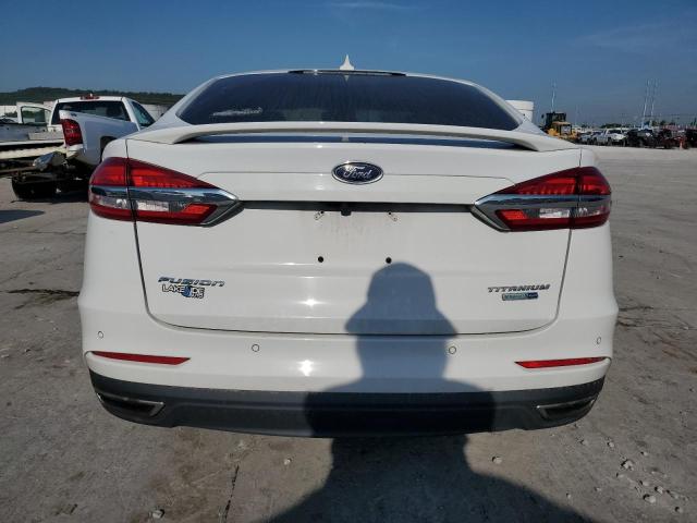 3FA6P0D97KR241965 - 2019 FORD FUSION TITANIUM WHITE photo 6