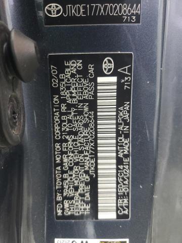 JTKDE177X70208644 - 2007 TOYOTA SCION TC GRAY photo 13