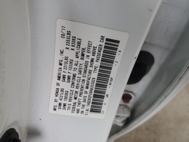 1HGCR2F59HA305828 - 2017 HONDA ACCORD SPORT Ақ фото 12