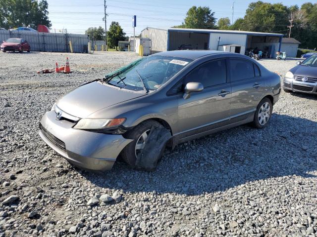 2HGFA165X7H307649 - 2007 HONDA CIVIC LX GRAY photo 1