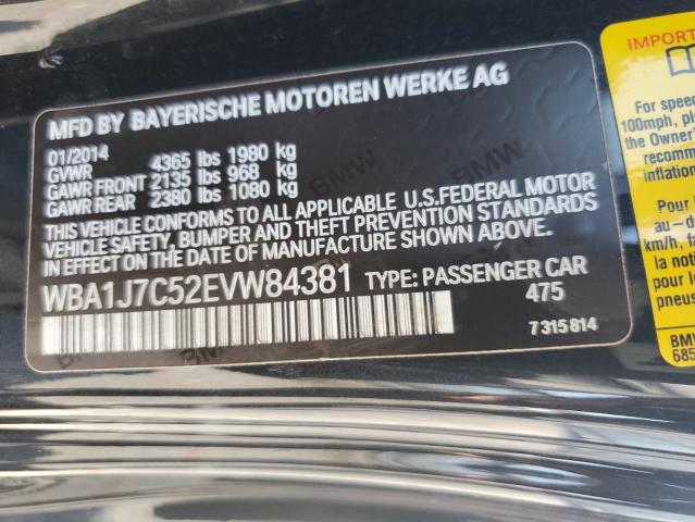 WBA1J7C52EVW84381 - 2014 BMW M235I BLACK photo 13