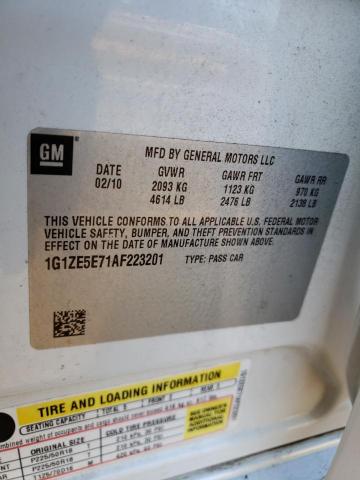 1G1ZE5E71AF223201 - 2010 CHEVROLET MALIBU LTZ 白色 照片 13