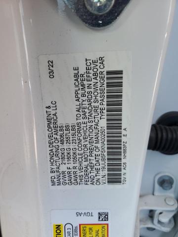 19UUB5F5XNA002501 - 2022 ACURA TLX TECH A Սպիտակ լուսանկար 13