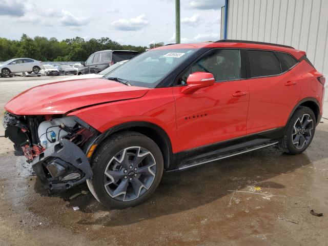 3GNKBERS7NS125699 - 2022 CHEVROLET BLAZER RS RED photo 1