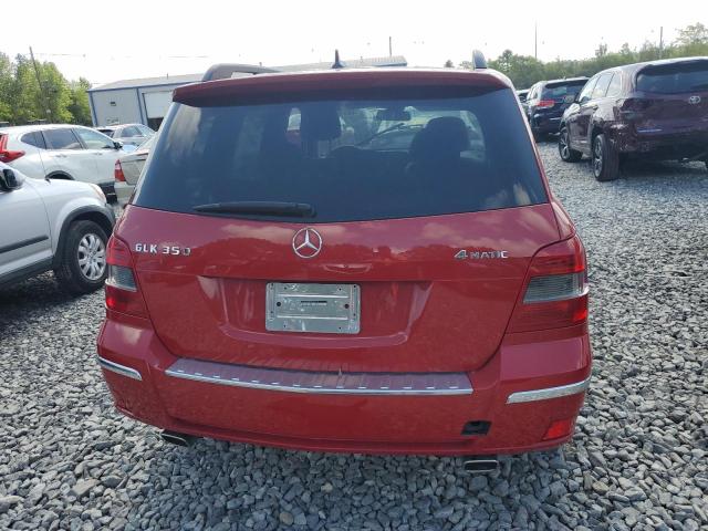 WDCGG8HB9BF641110 - 2011 MERCEDES-BENZ GLK 350 4MATIC RED photo 6