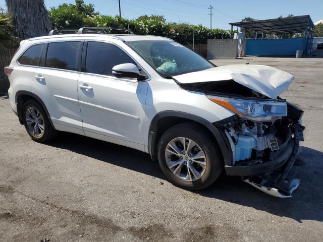 5TDJKRFH5FS110225 - 2015 TOYOTA HIGHLANDER XLE WHITE photo 4