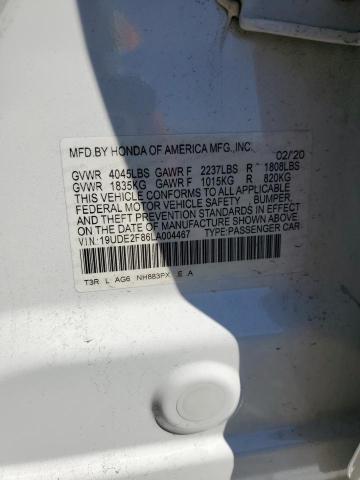 19UDE2F86LA004467 - 2020 ACURA ILX PREMIUM A-SPEC WHITE photo 12