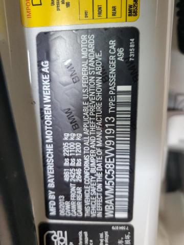 WBAVM5C58EVV91913 - 2014 BMW X1 XDRIVE35I WHITE photo 12