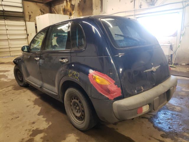 3C4FY48B82T370490 - 2002 CHRYSLER PT CRUISER CLASSIC BLUE photo 3