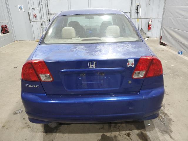 2HGES16364H637582 - 2004 HONDA CIVIC DX VP 蓝色 照片 6