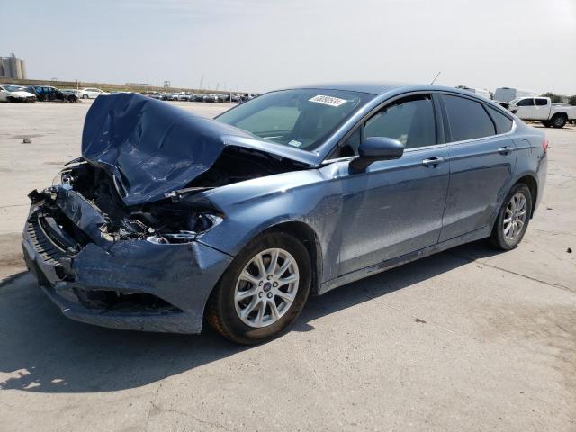 3FA6P0G73JR256648 - 2018 FORD FUSION S BLUE photo 1