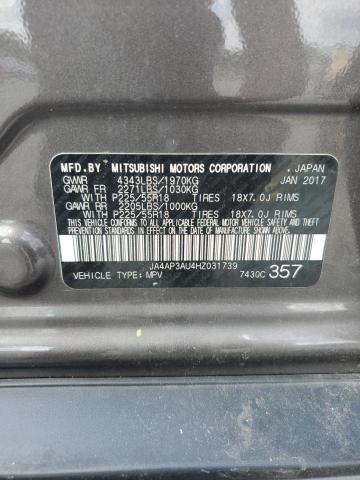 JA4AP3AU4HZ031739 - 2017 MITSUBISHI OUTLANDER ES BROWN photo 13