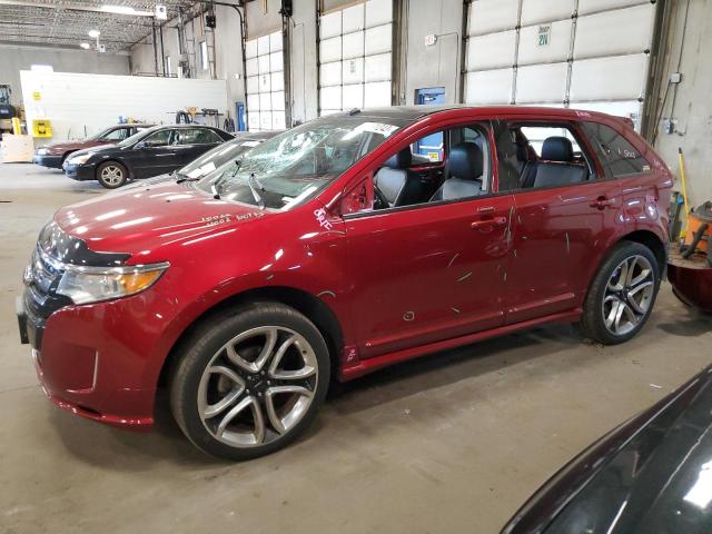 2FMDK4AK5DBA99045 - 2013 FORD EDGE SPORT RED photo 1