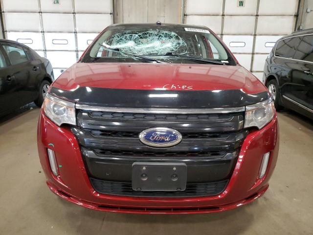 2FMDK4AK5DBA99045 - 2013 FORD EDGE SPORT RED photo 5