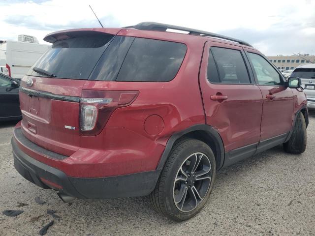 1FM5K8GT1FGB31318 - 2015 FORD EXPLORER SPORT RED photo 3