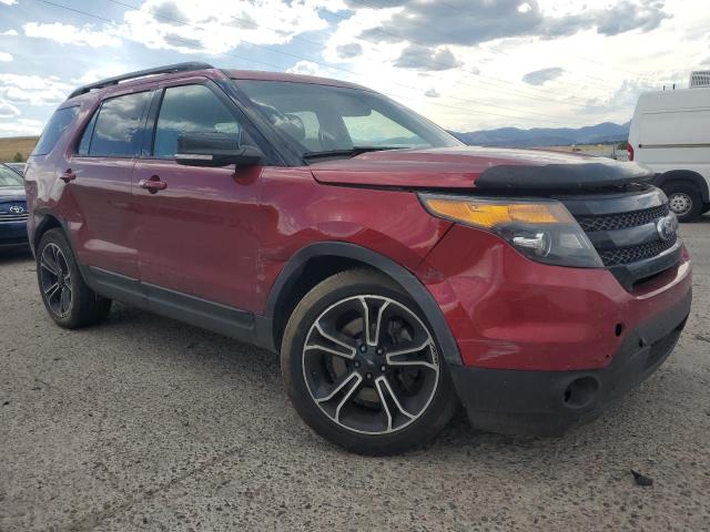 1FM5K8GT1FGB31318 - 2015 FORD EXPLORER SPORT RED photo 4