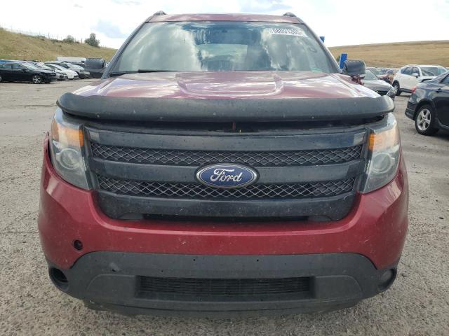 1FM5K8GT1FGB31318 - 2015 FORD EXPLORER SPORT RED photo 5