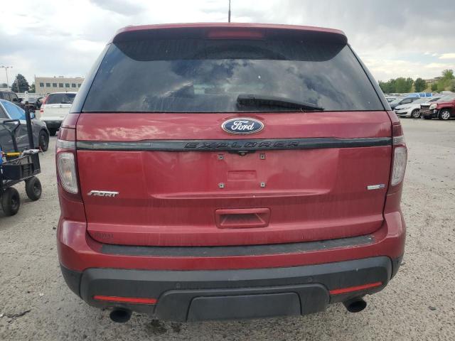 1FM5K8GT1FGB31318 - 2015 FORD EXPLORER SPORT RED photo 6