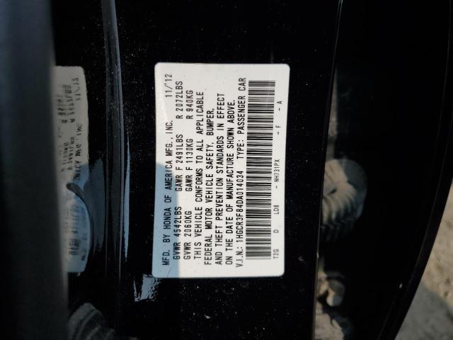 1HGCR3F84DA014034 - 2013 HONDA ACCORD EXL BLACK photo 12