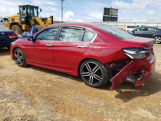 1HGCR2F53HA205823 - 2017 HONDA ACCORD SPORT أحمر صورة 2