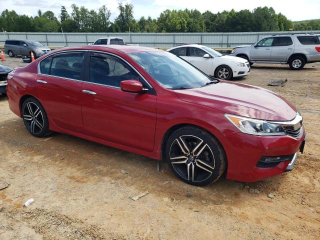 1HGCR2F53HA205823 - 2017 HONDA ACCORD SPORT أحمر صورة 4